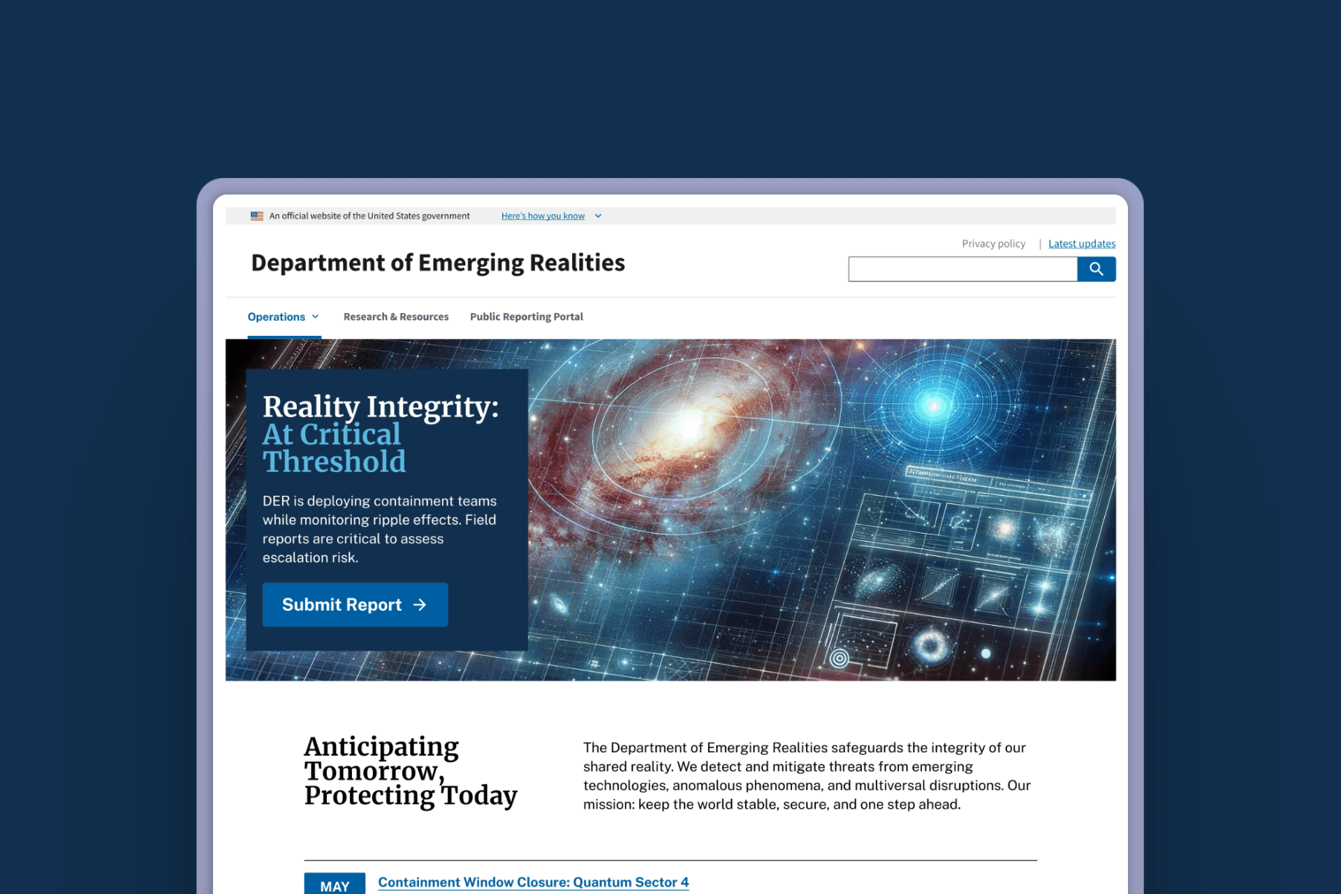 USWDS Mockup • Web Design (Conceptual)